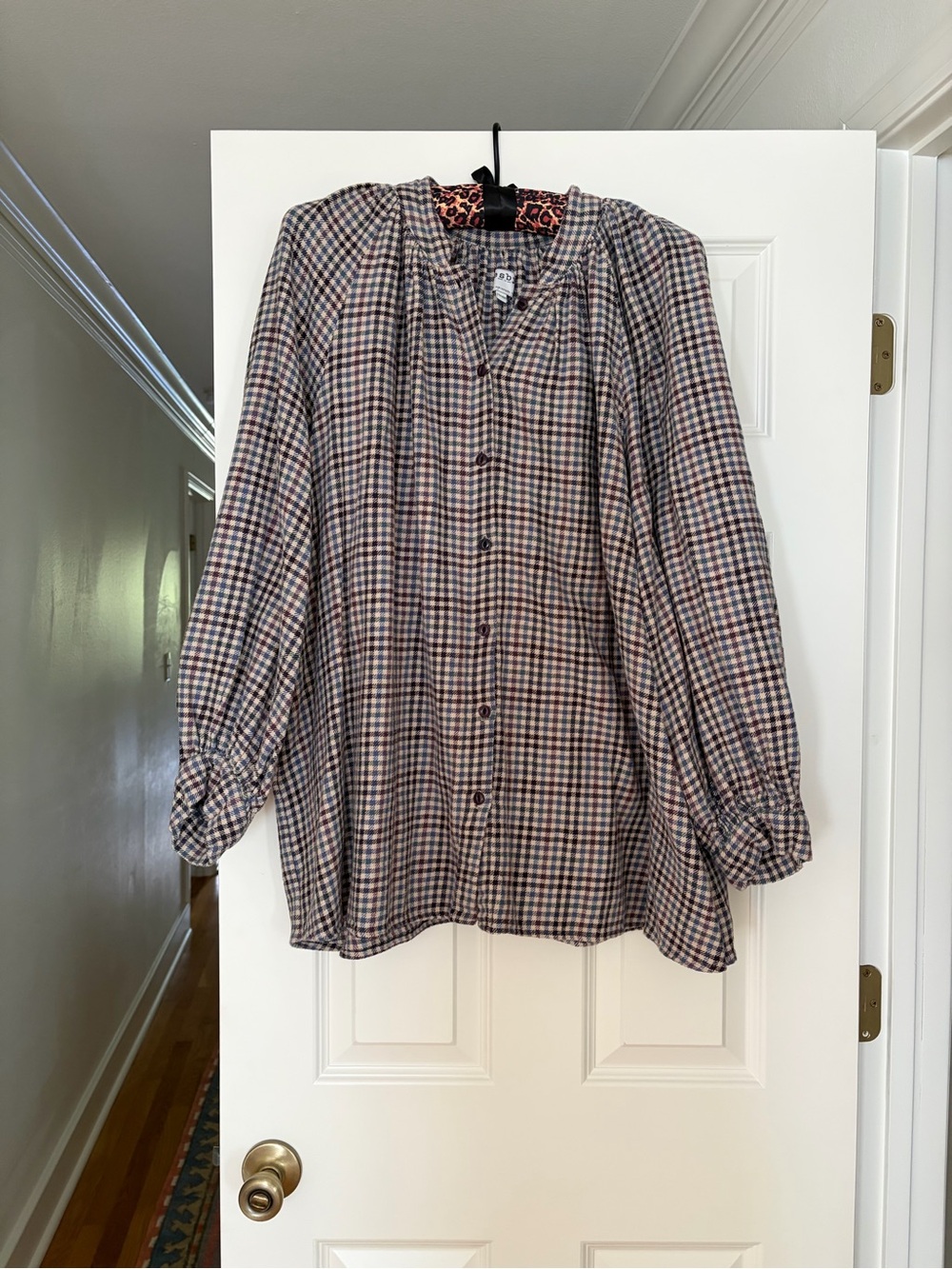 Esby gingham / flannel top